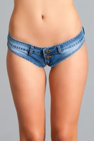 Be Wicked - Suns Out Buns Out - Denim Shorts - Blauw
