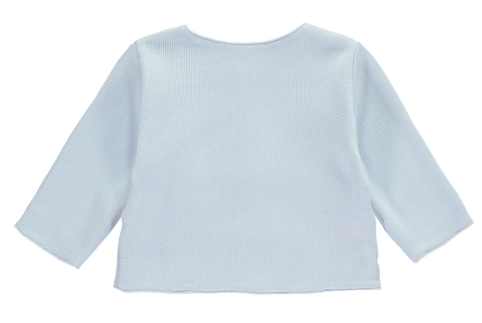 Blue Hand Smocked Cardigan