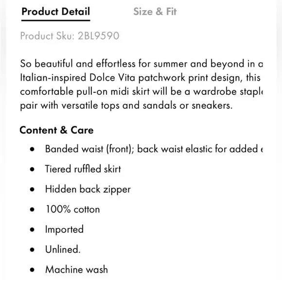 BOSTON PROPER bohemian tiered patchwork maxi skirt
