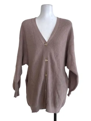 Brown Knitted Cardigan