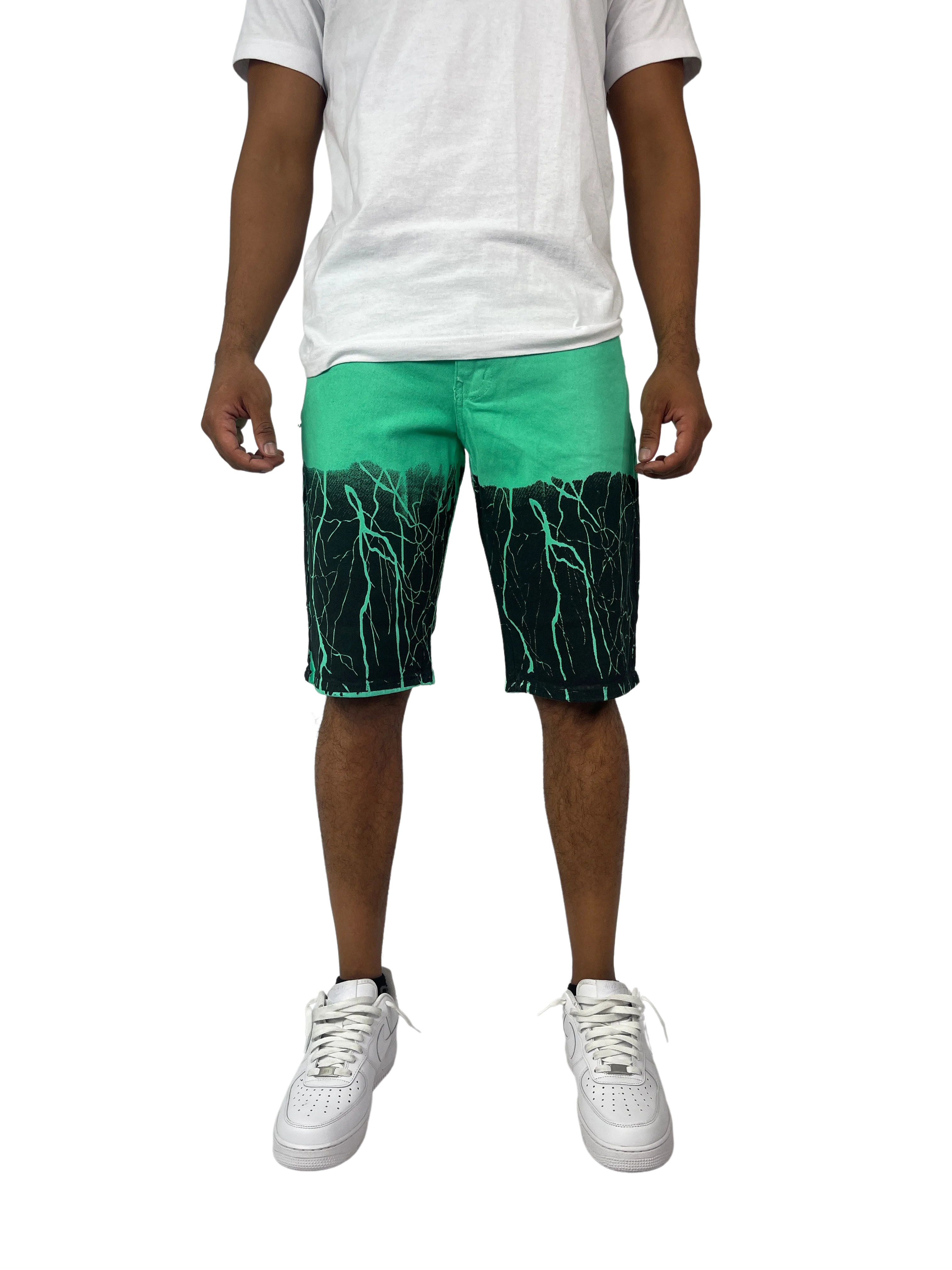 BT-BTS21168-Lightning Denim Shorts