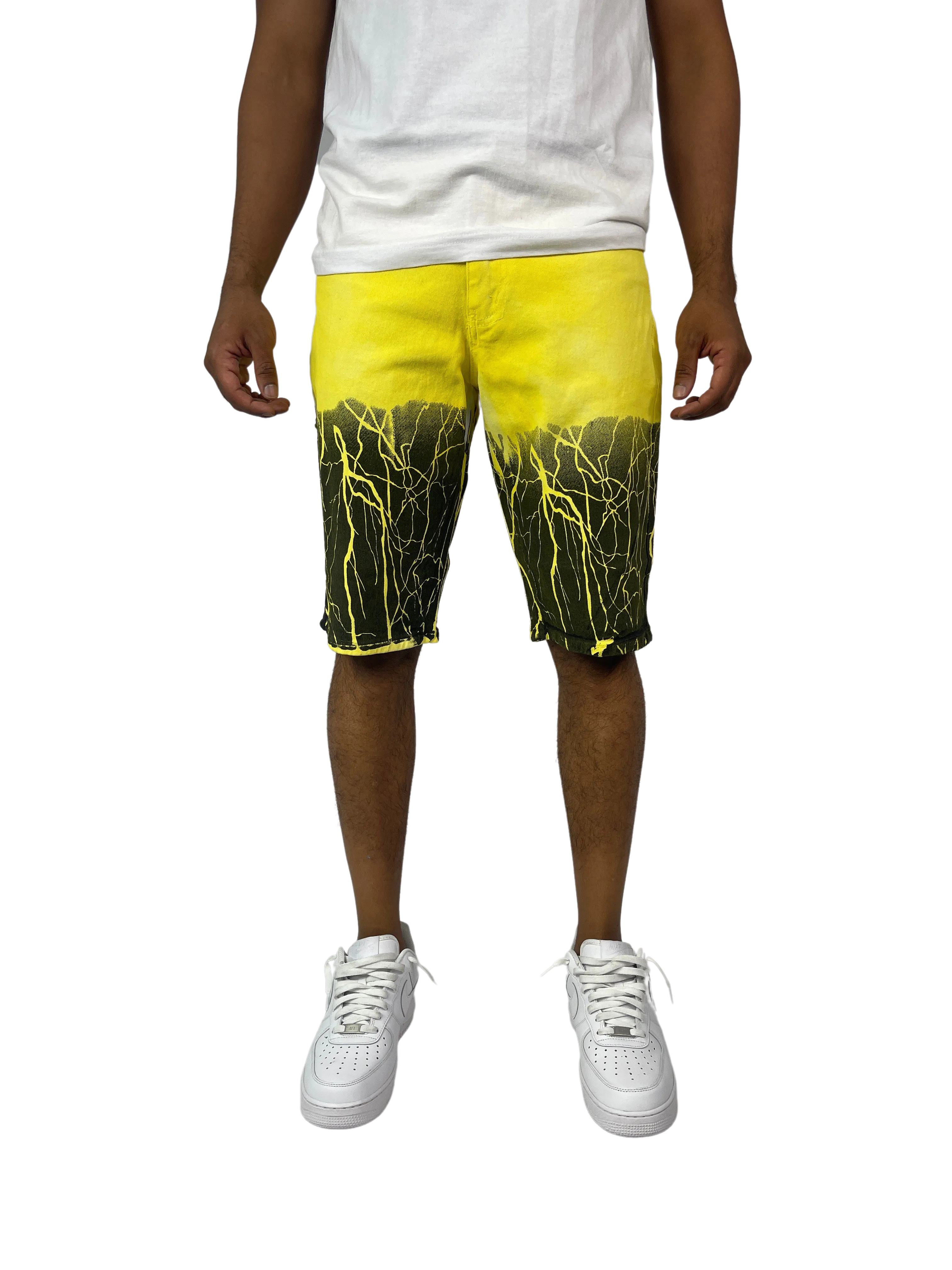 BT-BTS21168-Lightning Denim Shorts