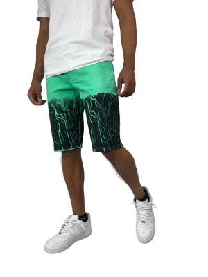 BT-BTS21168-Lightning Denim Shorts