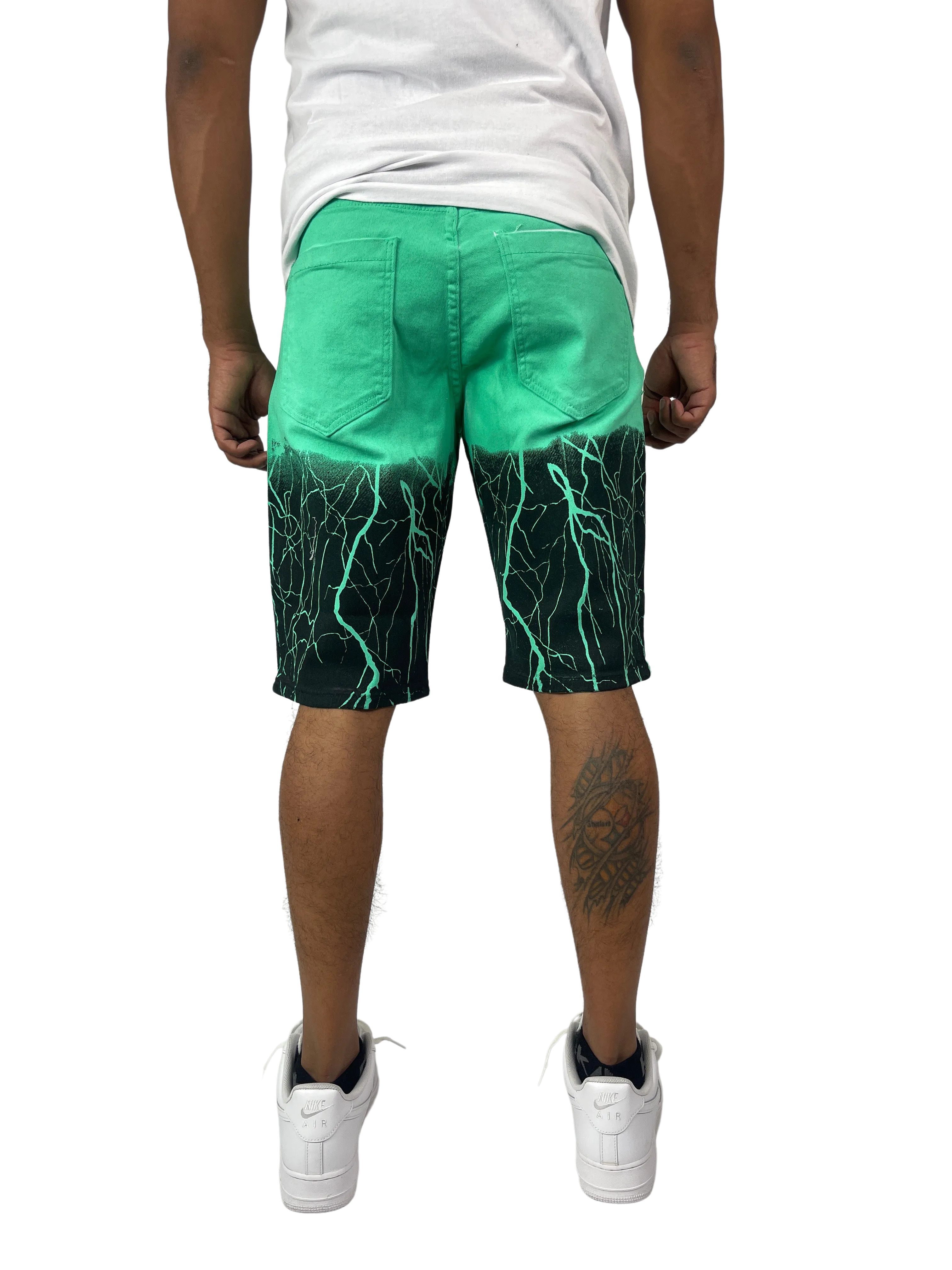 BT-BTS21168-Lightning Denim Shorts