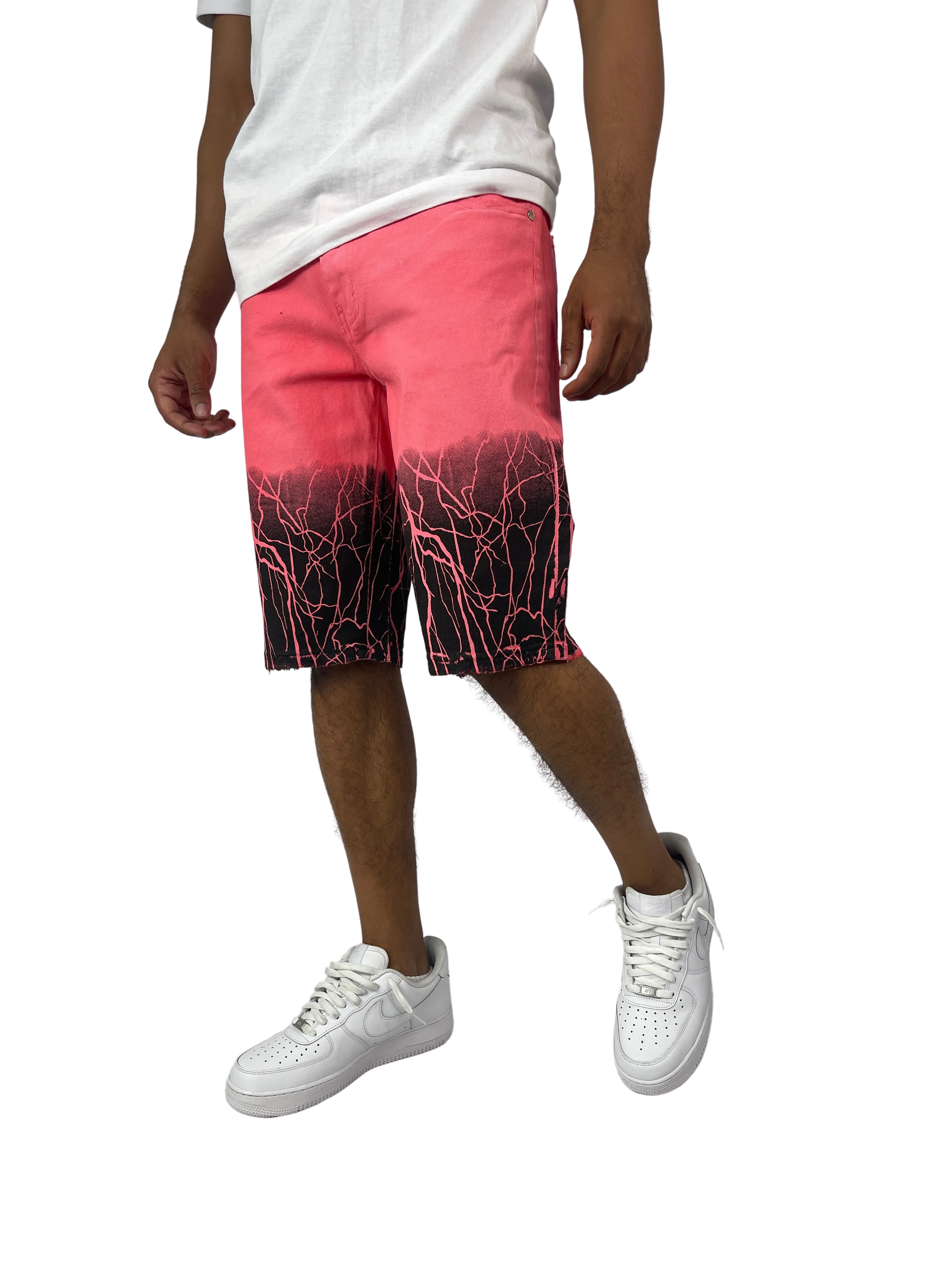 BT-BTS21168-Lightning Denim Shorts