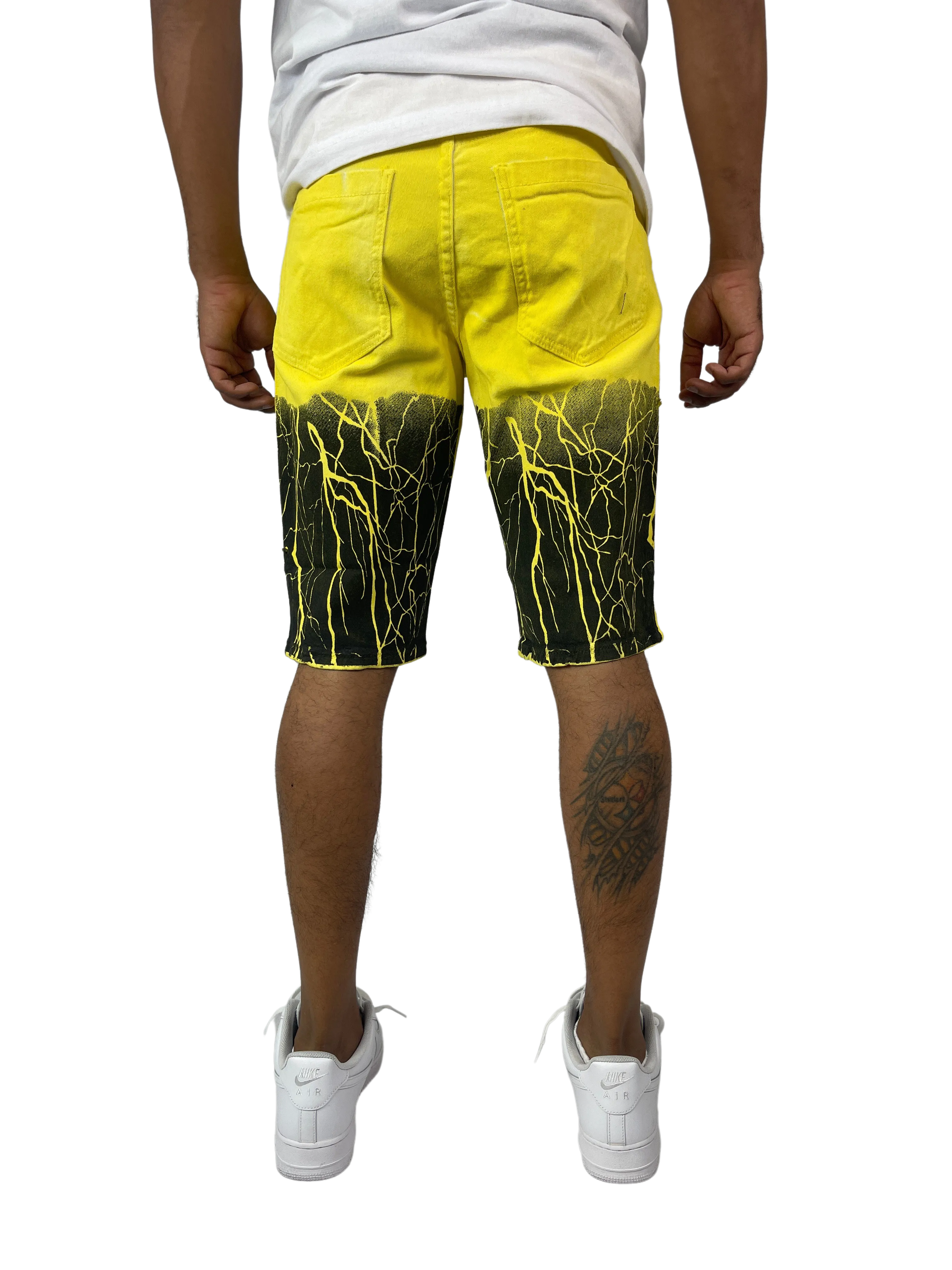 BT-BTS21168-Lightning Denim Shorts