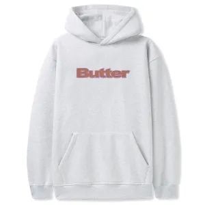 Butter Goods - Nylon Logo Applique Hoodie Ash