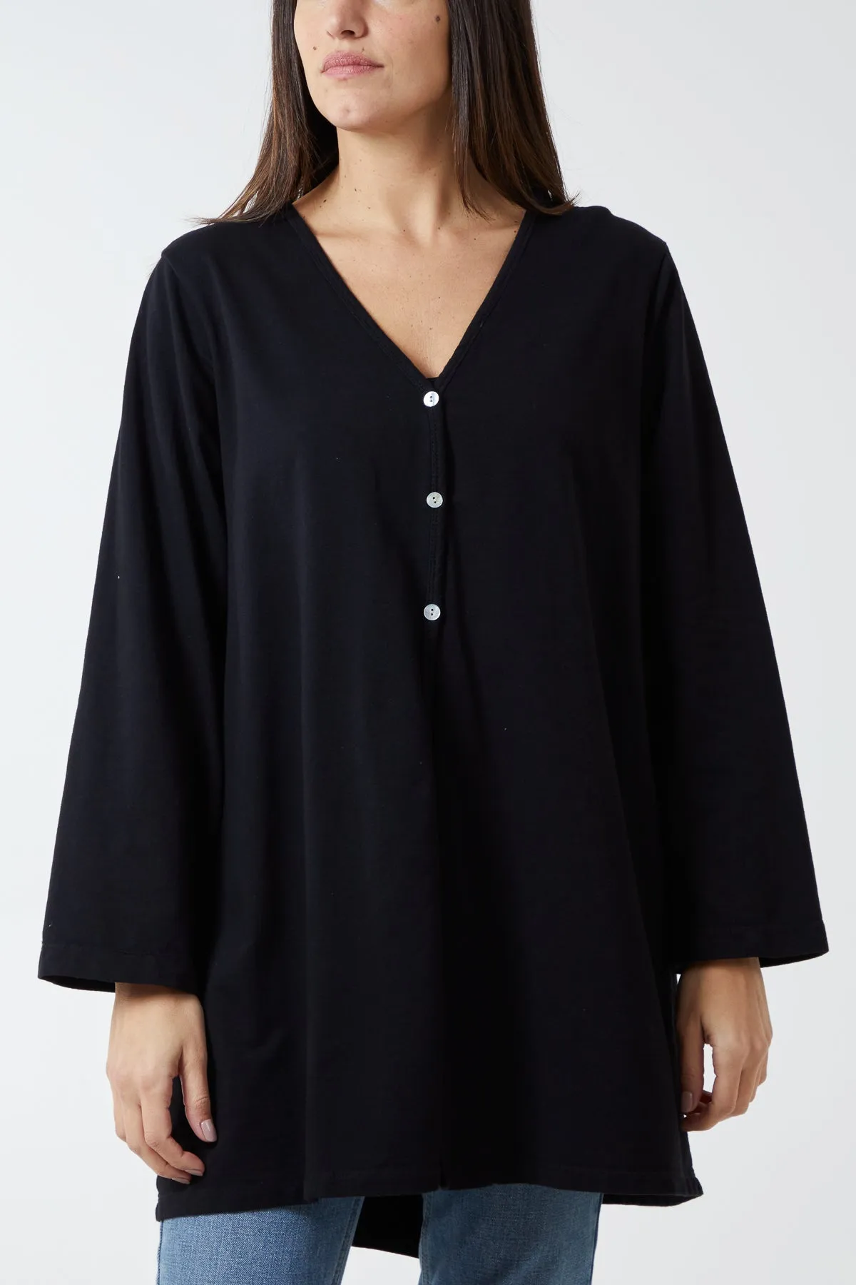 Button Front Sweat Cardigan