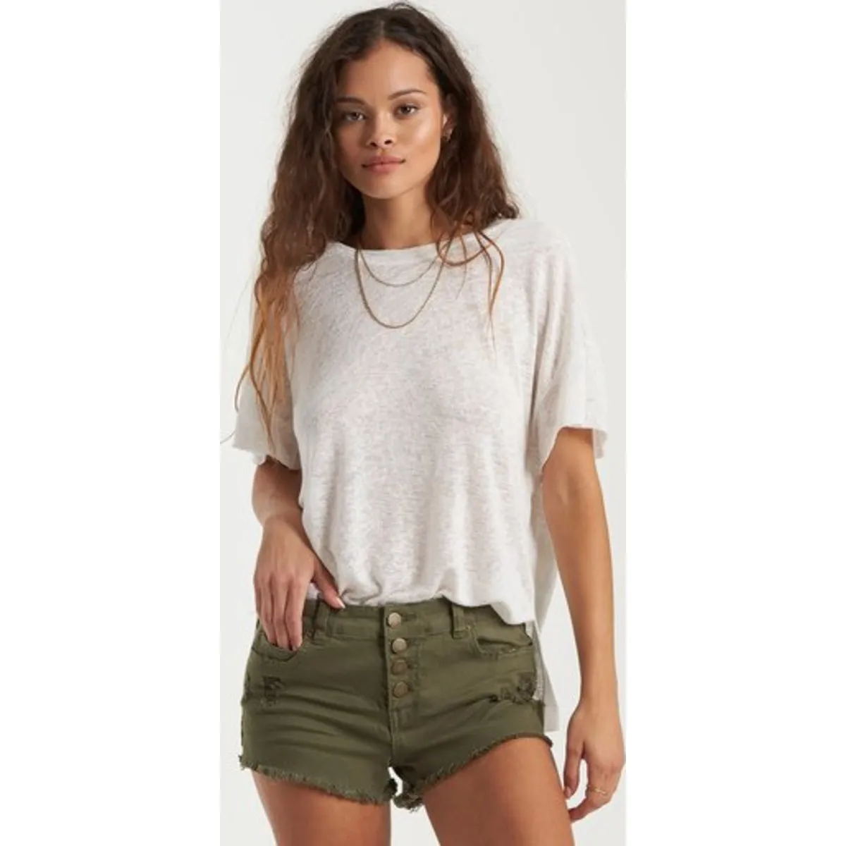 Buttoned Up Denim Short