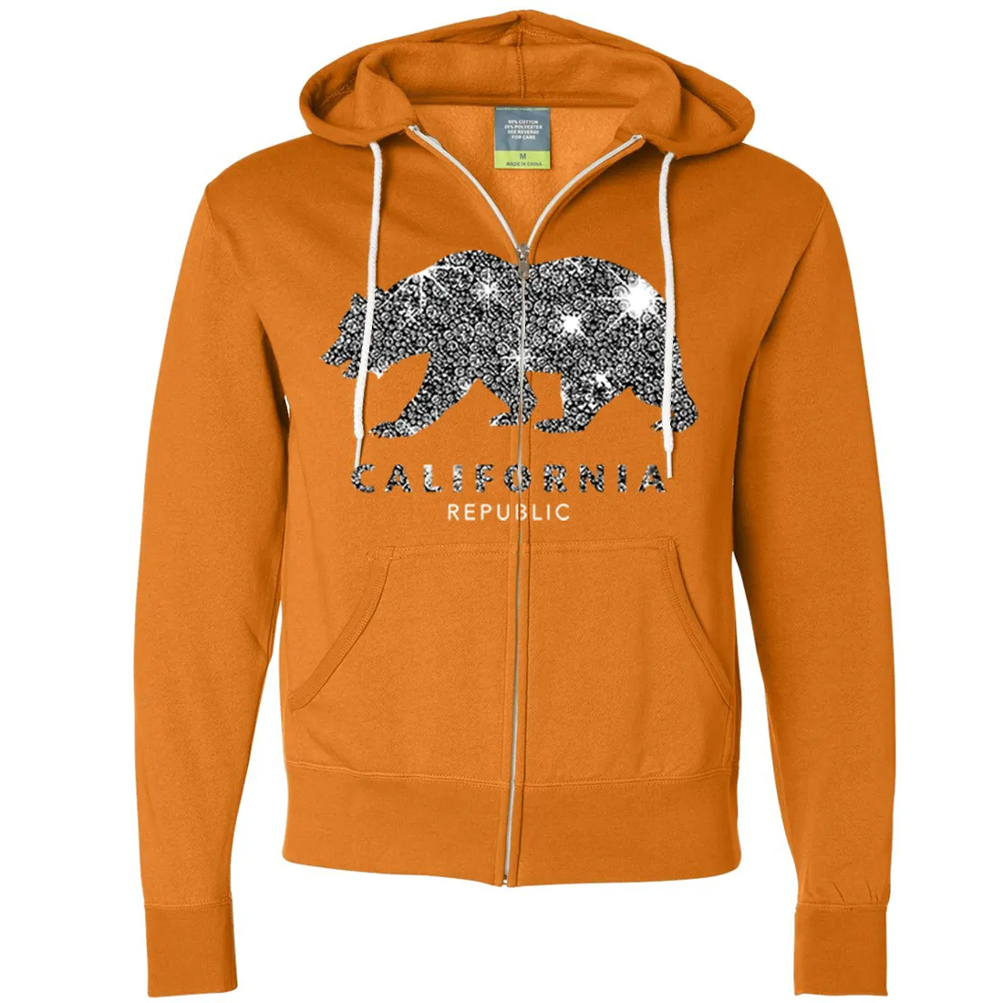 California Republic Sparkle Zip-Up Hoodie
