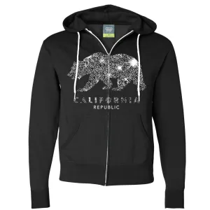 California Republic Sparkle Zip-Up Hoodie
