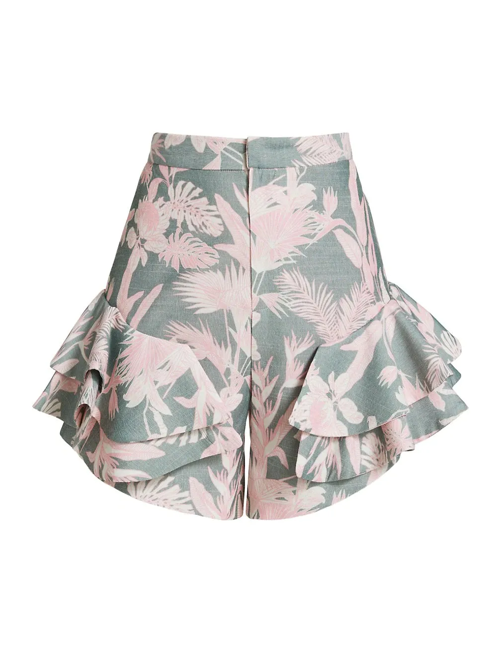 COLIBRI SHORTS IN JARDIN TROPICAL VERDE
