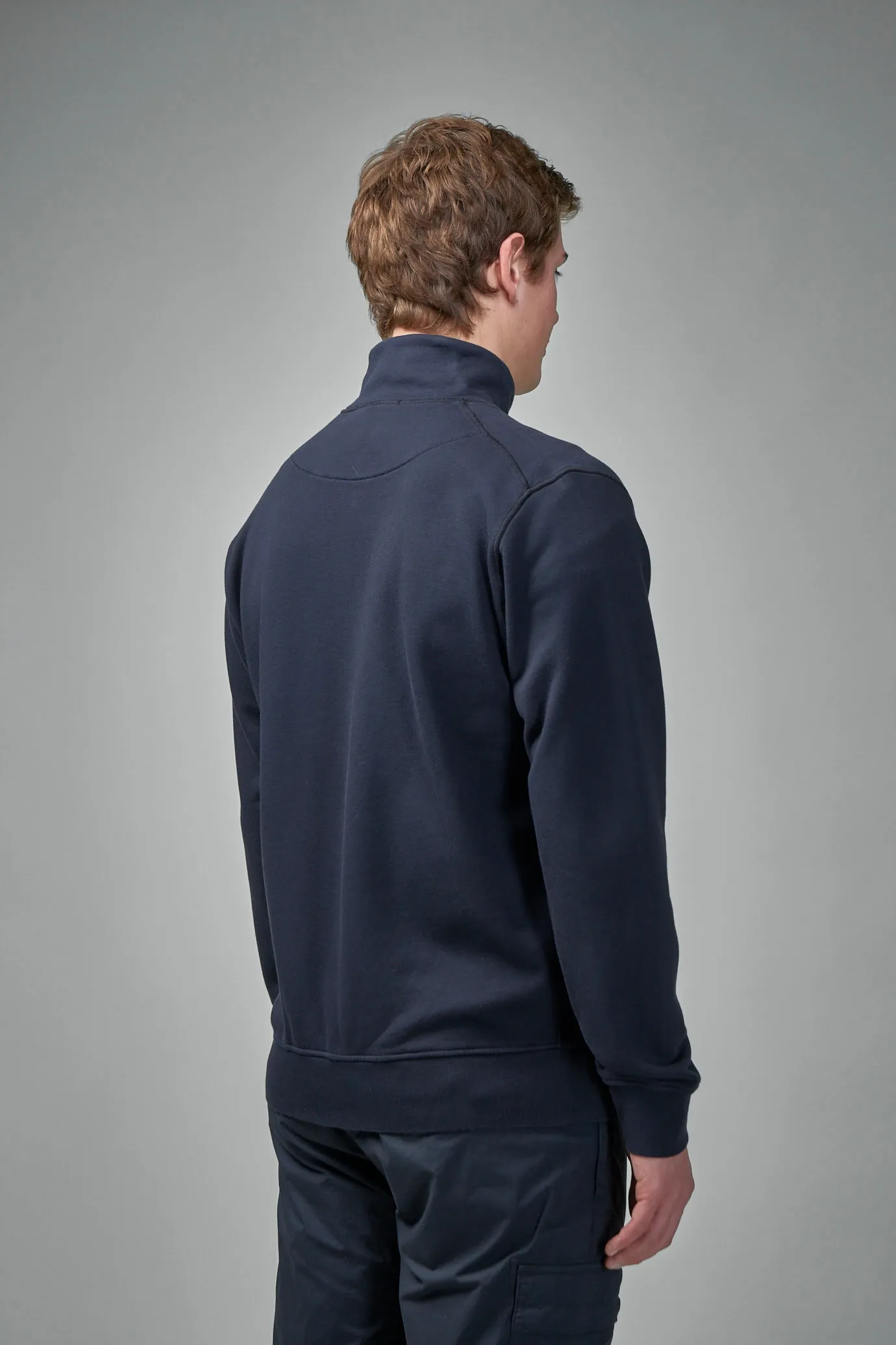 Compass Patch Zip-Up Cardigan