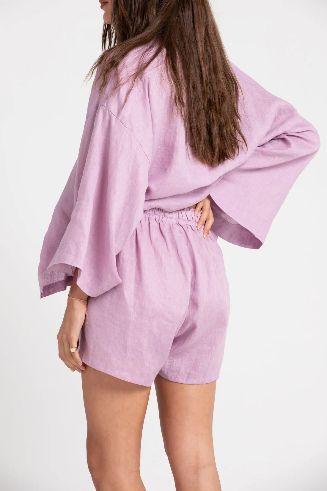 Cooper Linen Short Lilac
