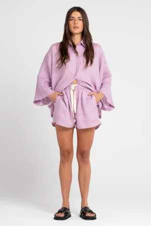 Cooper Linen Short Lilac
