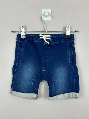 Cotton On Baby denim pull on shorts 2y