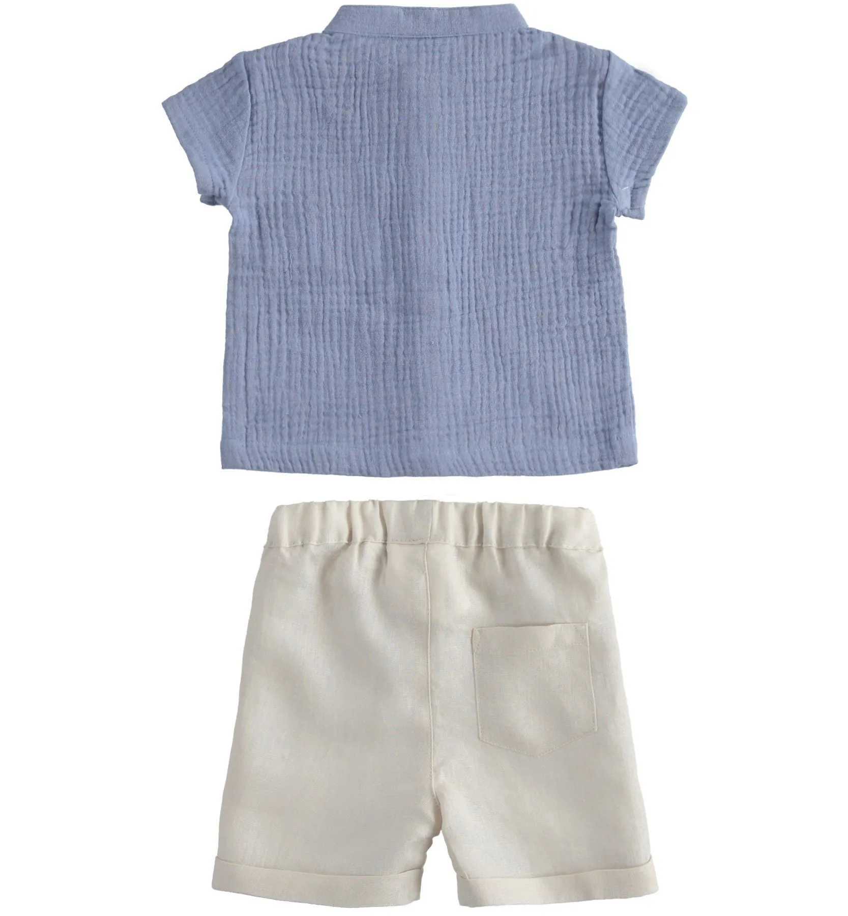 Cotton Shirt and Linen Shorts Set - LAST SET IN 12 MONTHS