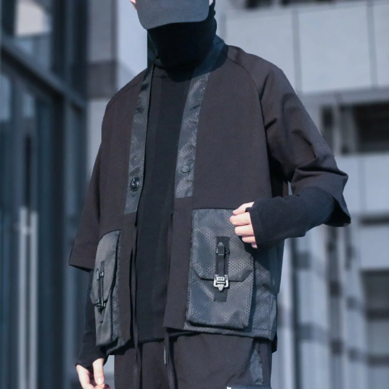 Cyberpunk Patchwork Cardigan Jacket