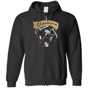 D&D What's Your Damage? Slashing Unisex Zip Hoodie