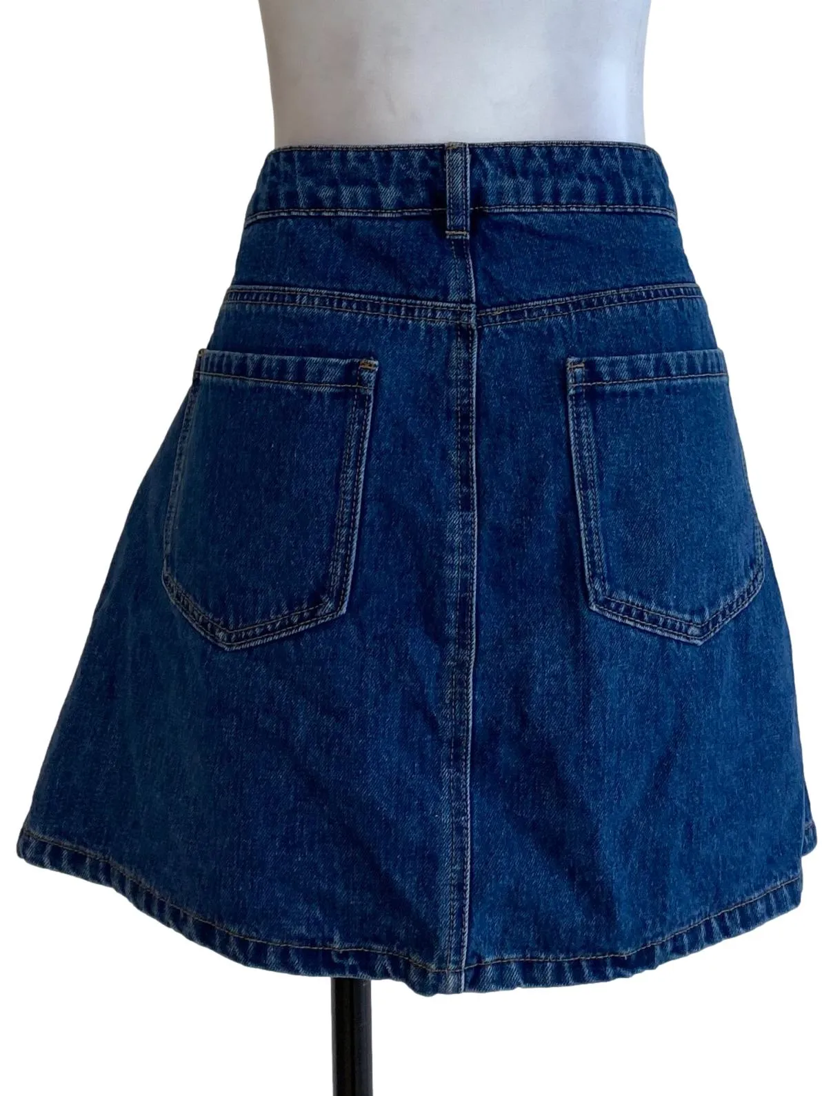 Dark Blue Denim Skorts