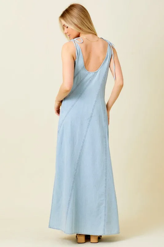 DENIM MAXI DRESS