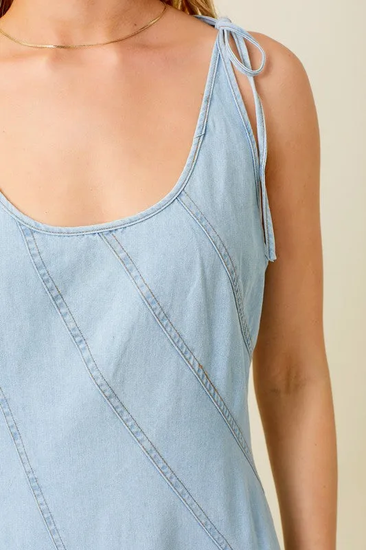DENIM MAXI DRESS