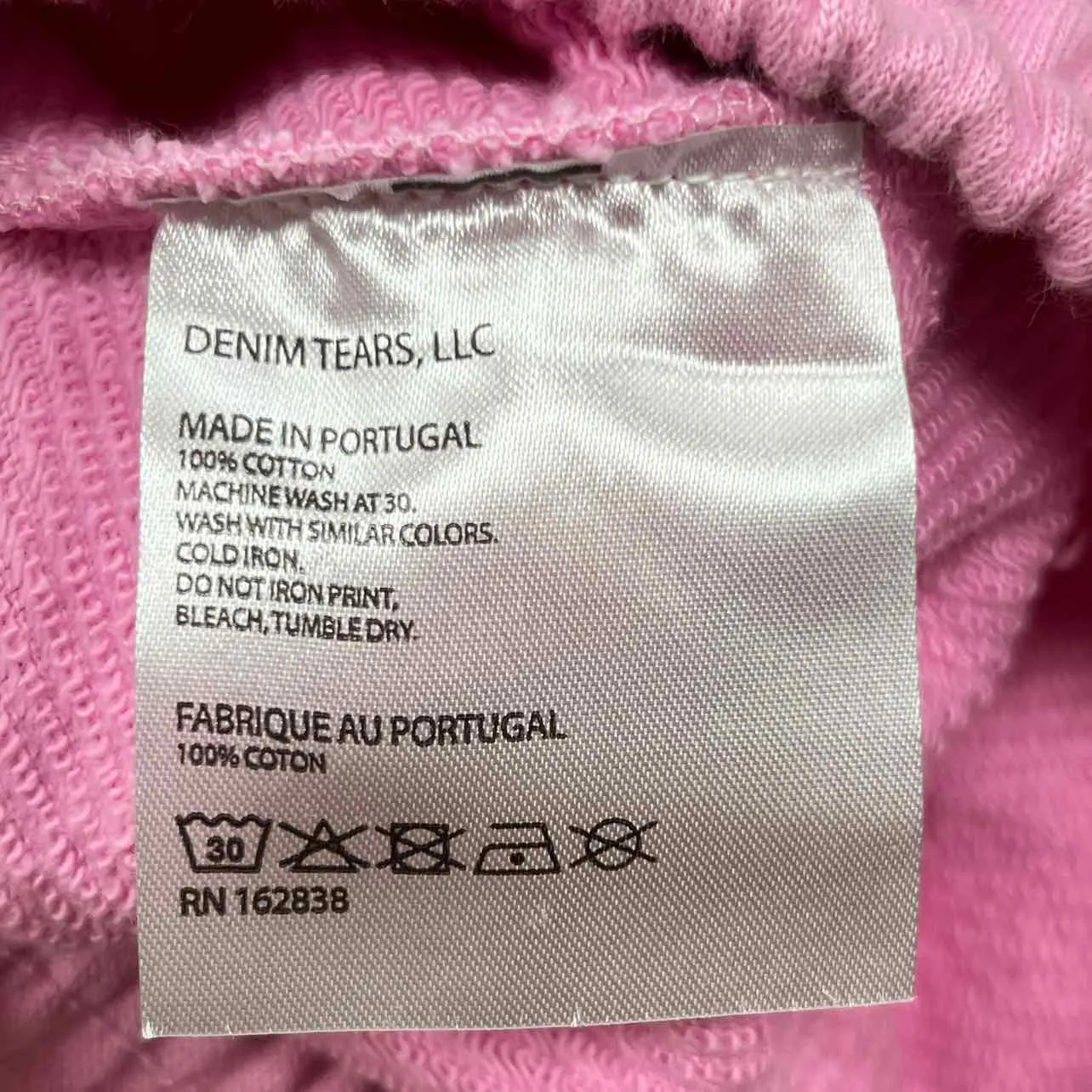Denim Tears Shorts "COTTON WREATH" Pink New Size L