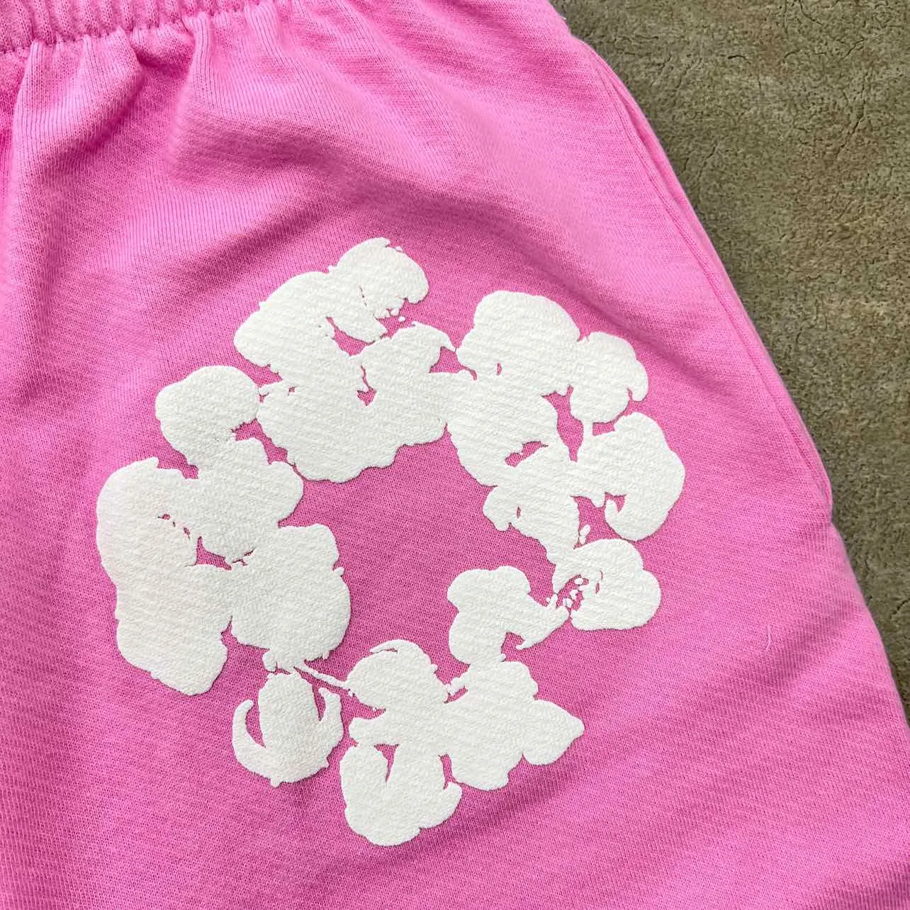 Denim Tears Shorts "COTTON WREATH" Pink New Size L