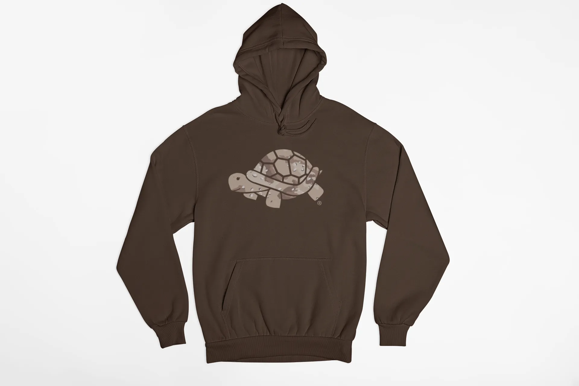 Desert Camo Turtle Hoodie [Brown]