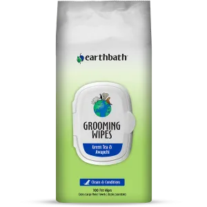 Earthbath Grooming Wipes Green Tea