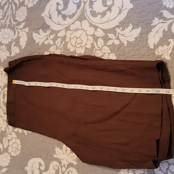 Eileen Fisher Linen Shorts W Sz16 Brown