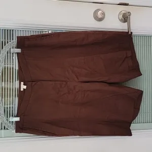 Eileen Fisher Linen Shorts W Sz16 Brown