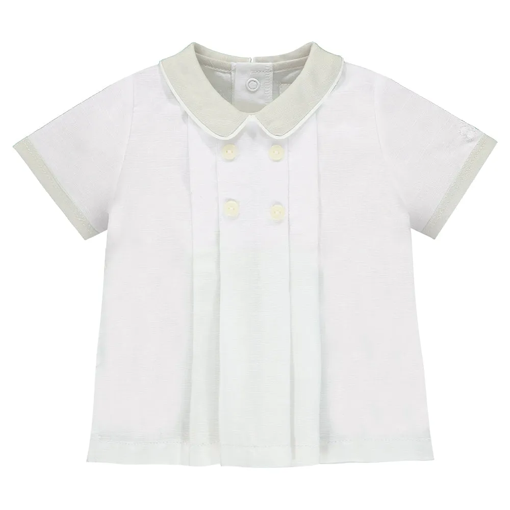 Emilie et Rose Linen Shirt, Shorts & Hat Set