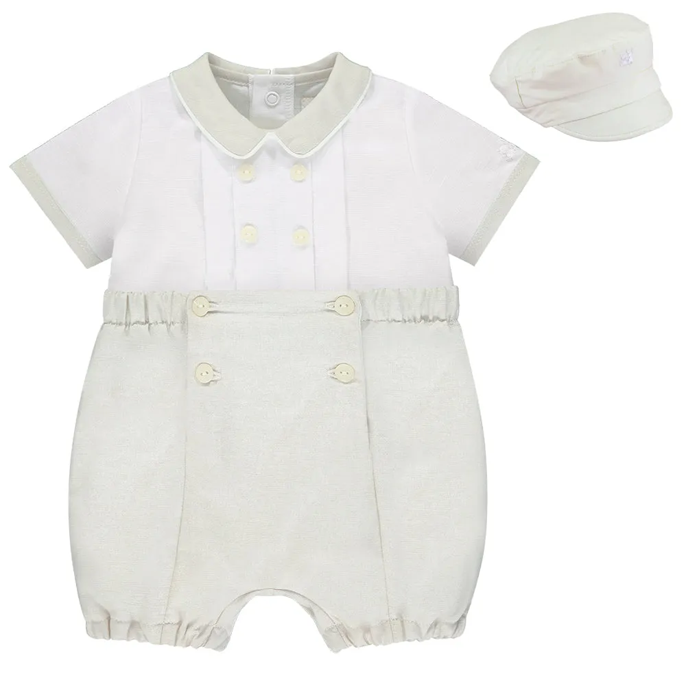 Emilie et Rose Linen Shirt, Shorts & Hat Set