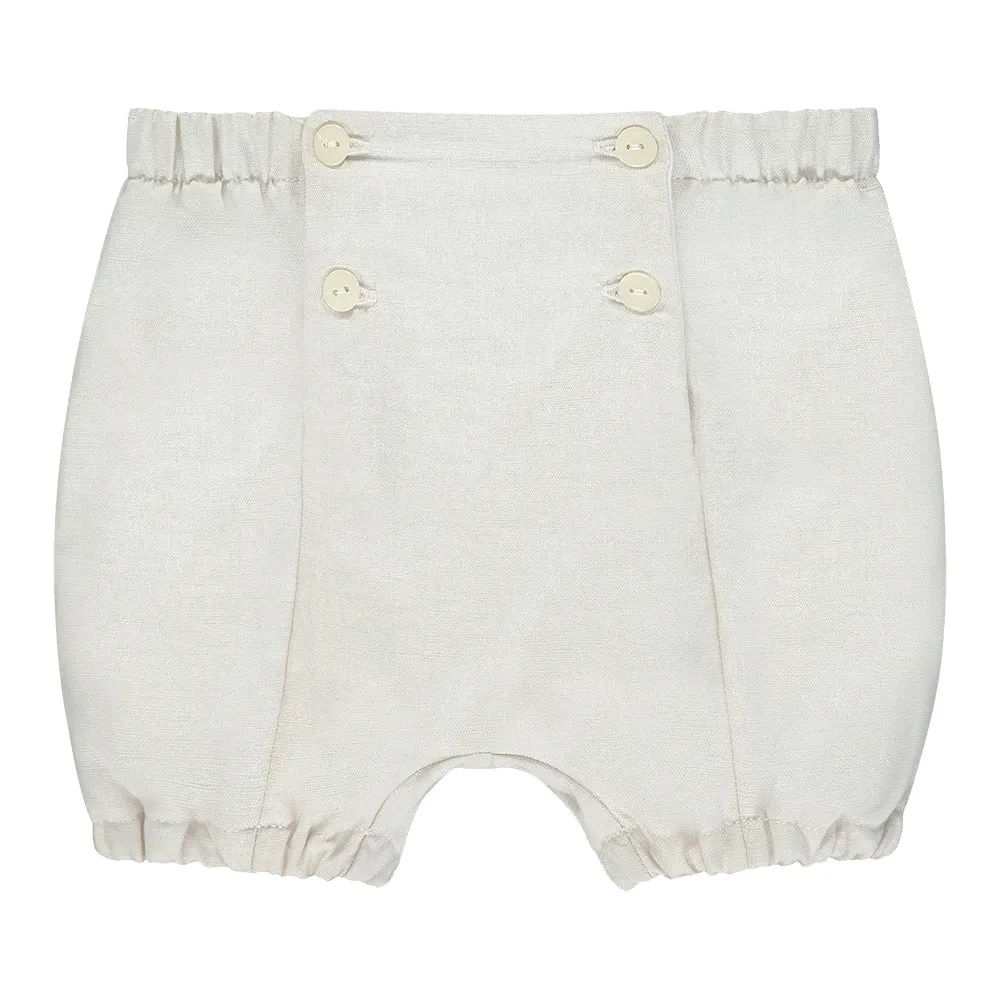 Emilie et Rose Linen Shirt, Shorts & Hat Set