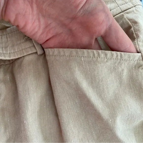 Escada linen shorts vintage Mid rise