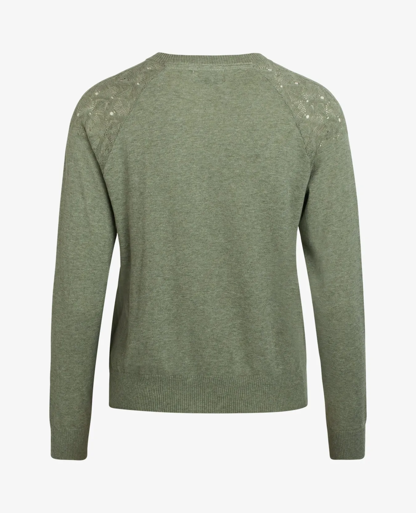 ESSENTIAL COTTON MELANGE CARDIGAN