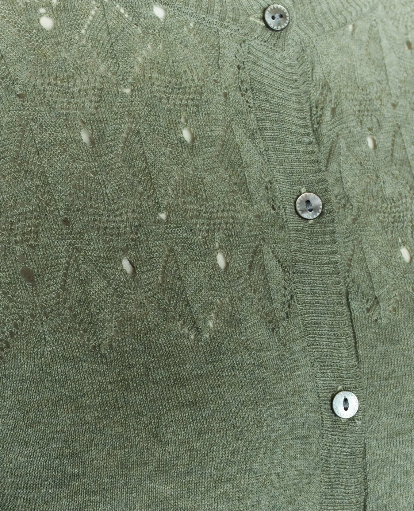 ESSENTIAL COTTON MELANGE CARDIGAN