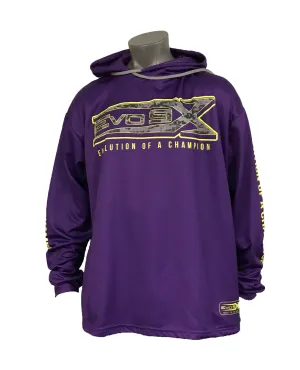 Evo9x EVOLUTION OF A CHAMPION Full Dye Sublimated Hoodie Purple