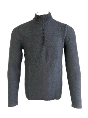 Flag & Anthem Men's Charcoal 1/4 Zip Pullover Sweater Size M NWT