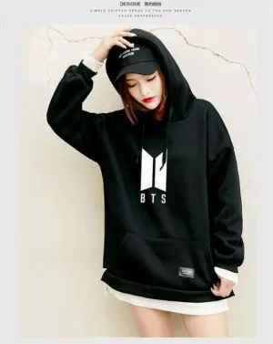Fleece Cotton BTS Hoodie For Women 981