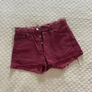 Free People Levi’s Cranberry Denim Distressed Jean shorts 28 very RARE 🦄 EUC