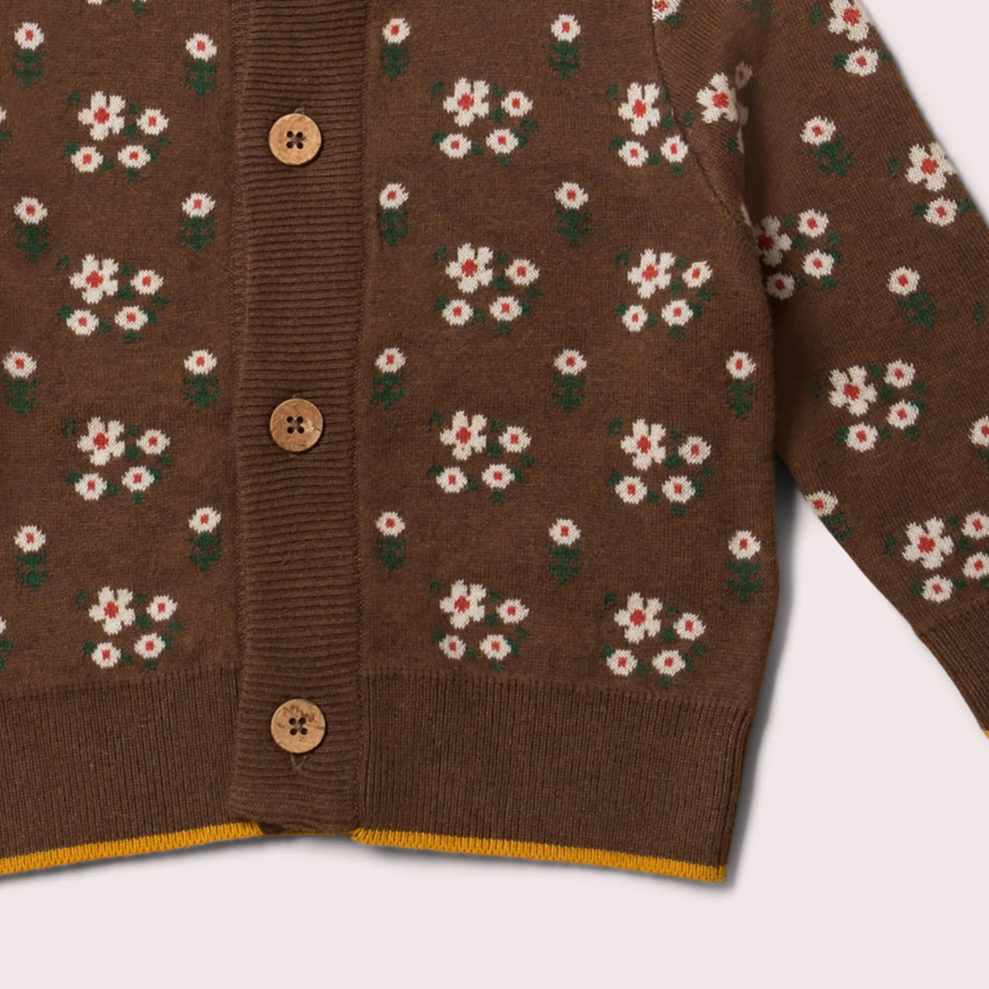 From One To Another Autumn Flowers Knitted Cardigan