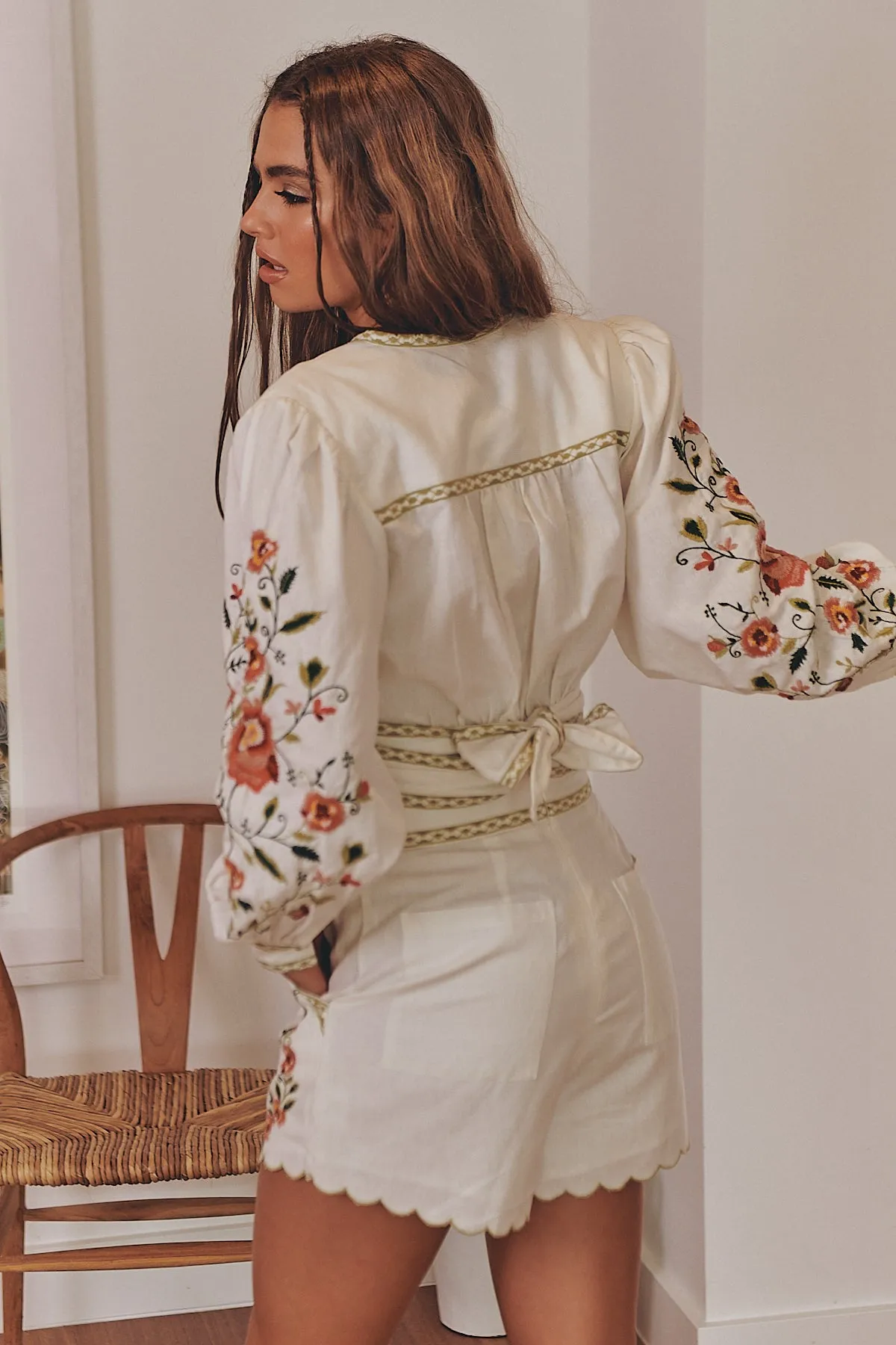 Gardenia Wrap Top ~ MOS the label