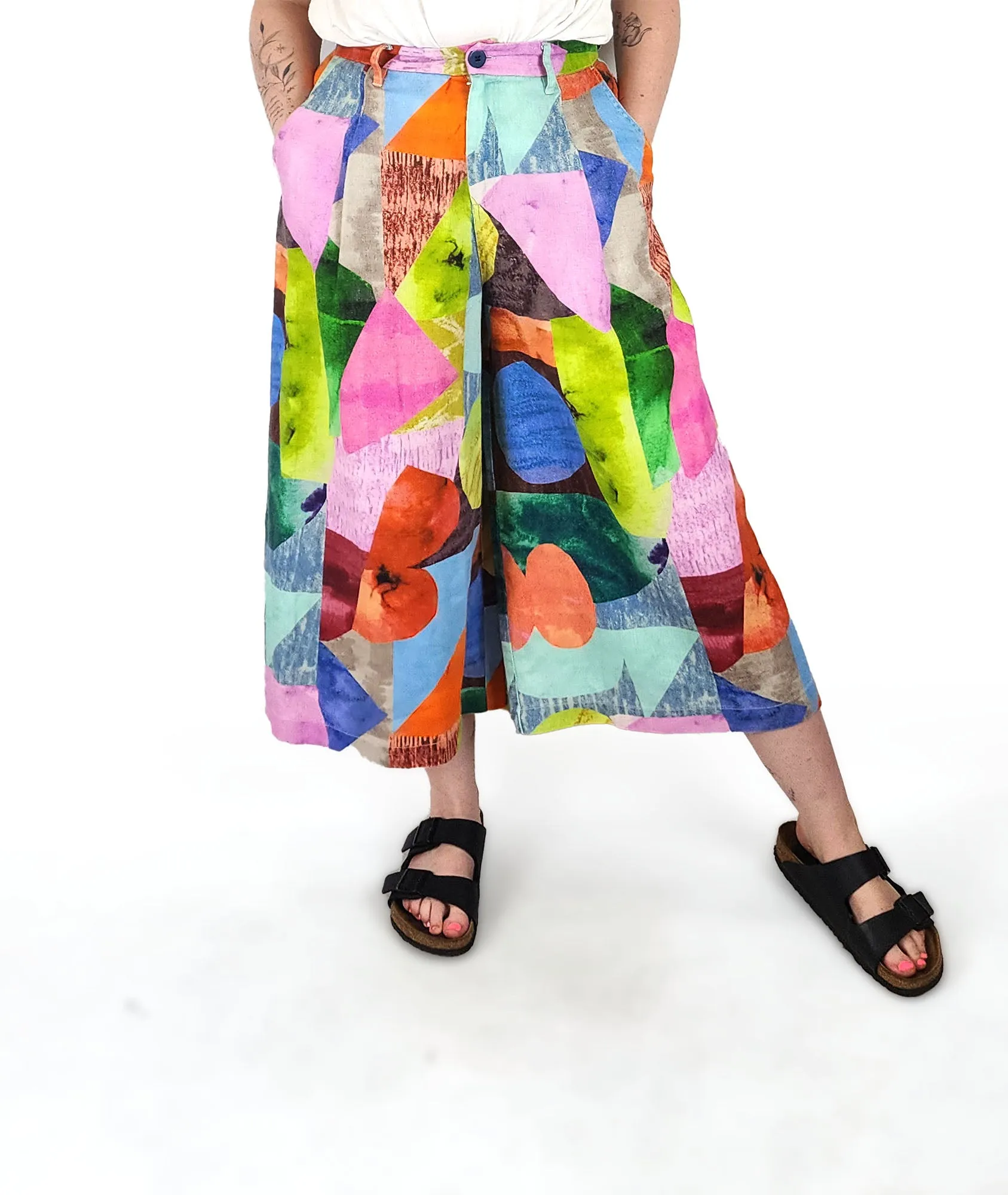 Gorman colourful wide leg pants size 12