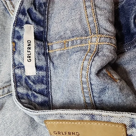 Grlfrnd Helena Short Women's Light Blue Denim Shorts Size 28