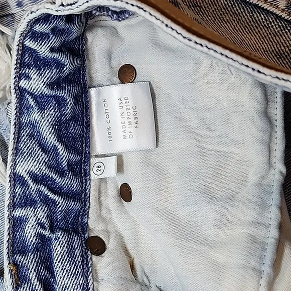 Grlfrnd Helena Short Women's Light Blue Denim Shorts Size 28