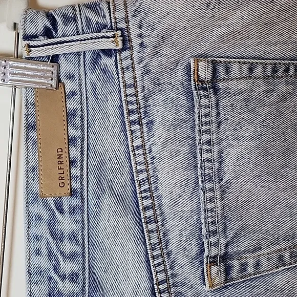 Grlfrnd Helena Short Women's Light Blue Denim Shorts Size 28