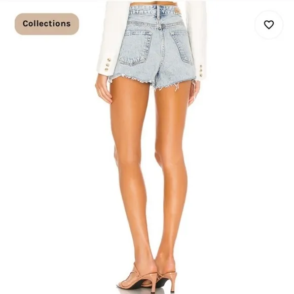 Grlfrnd Helena Short Women's Light Blue Denim Shorts Size 28