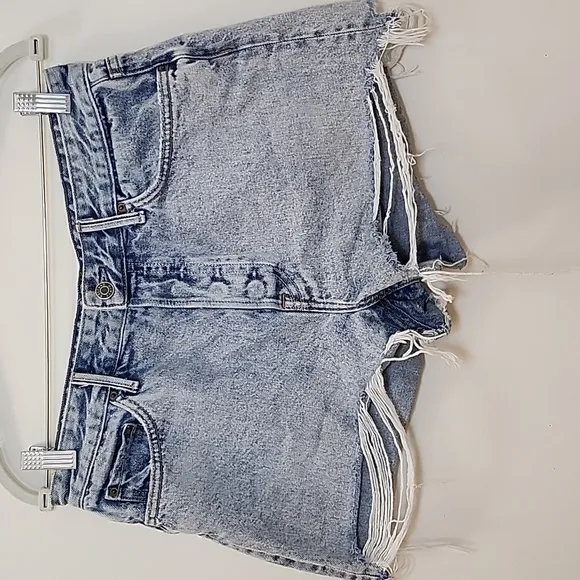 Grlfrnd Helena Short Women's Light Blue Denim Shorts Size 28